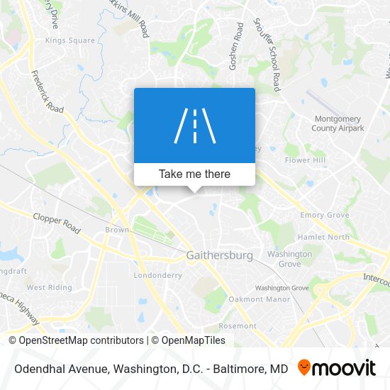 Odendhal Avenue map