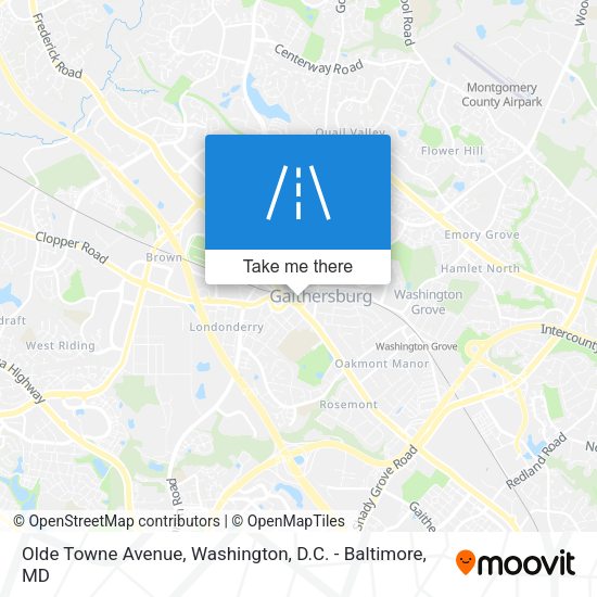 Olde Towne Avenue map