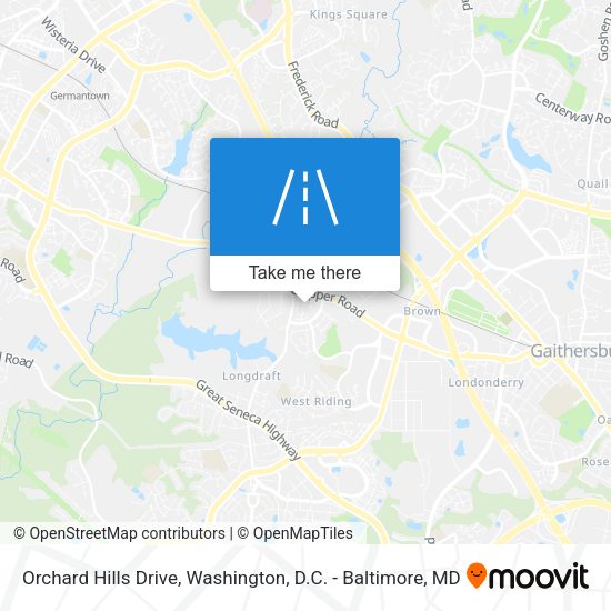 Orchard Hills Drive map