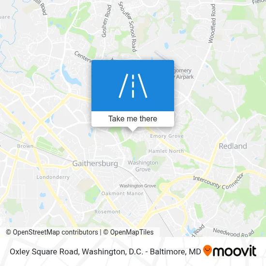 Oxley Square Road map