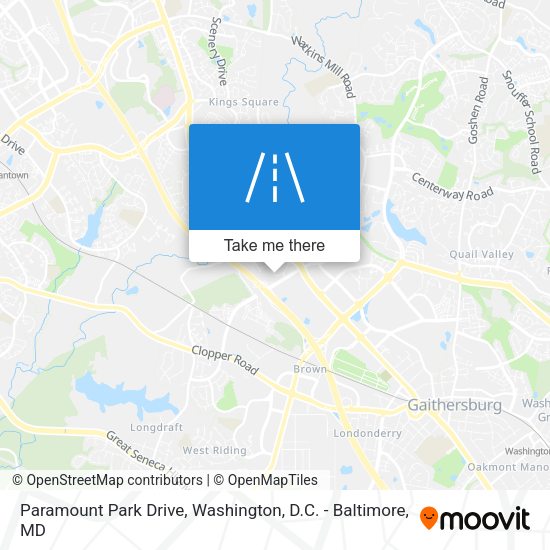 Paramount Park Drive map