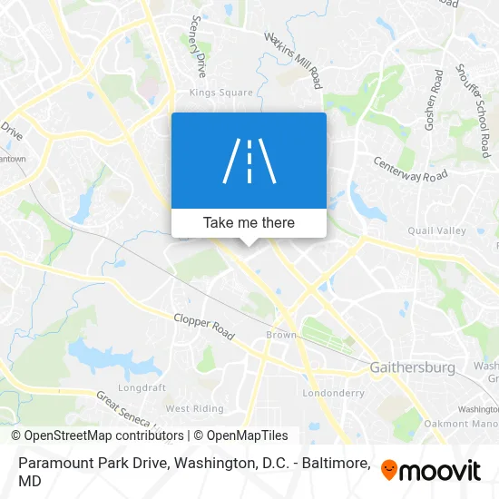 Paramount Park Drive map