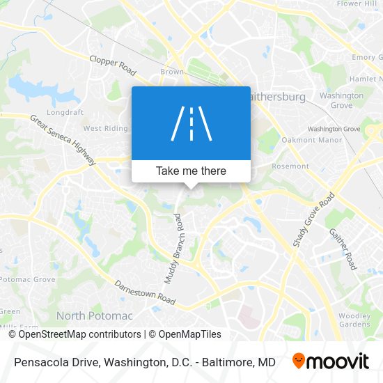 Mapa de Pensacola Drive