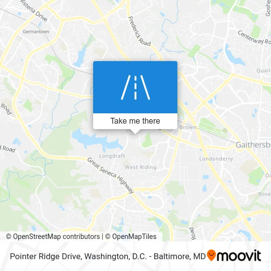 Pointer Ridge Drive map