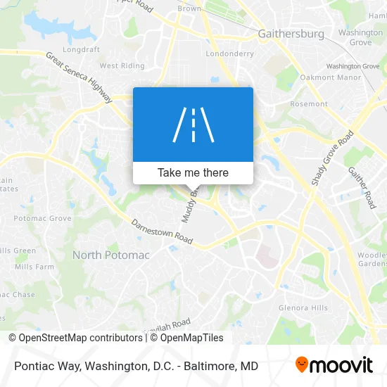 Pontiac Way map
