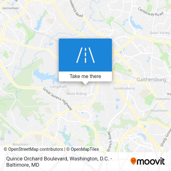Mapa de Quince Orchard Boulevard