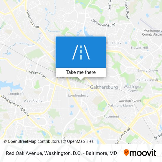 Red Oak Avenue map