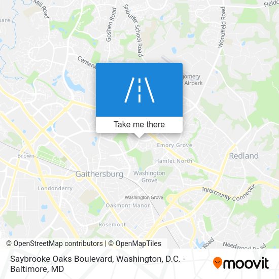 Saybrooke Oaks Boulevard map