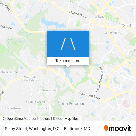 Selby Street map