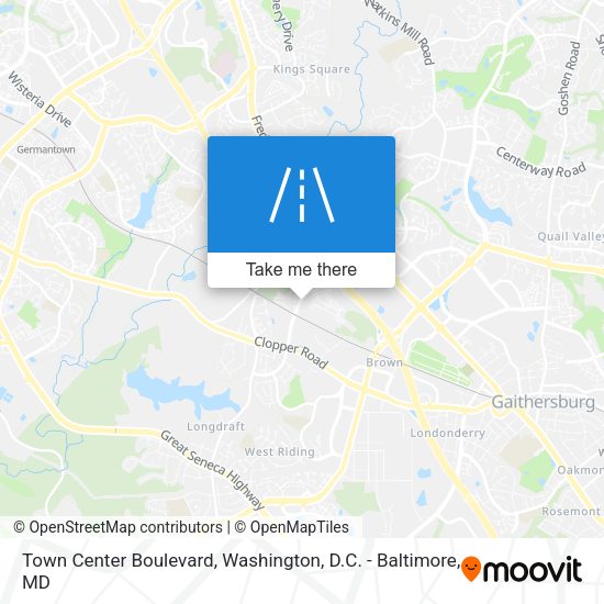 Town Center Boulevard map