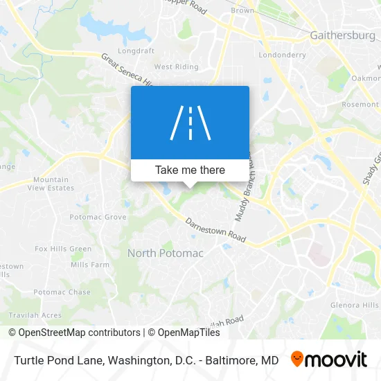 Turtle Pond Lane map
