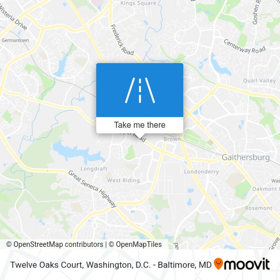 Mapa de Twelve Oaks Court