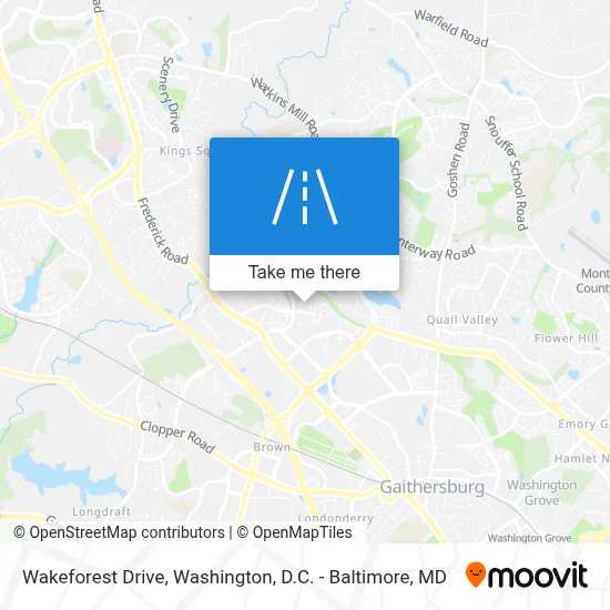 Wakeforest Drive map