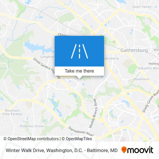 Mapa de Winter Walk Drive