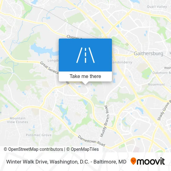 Winter Walk Drive map