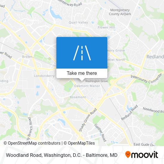 Woodland Road map