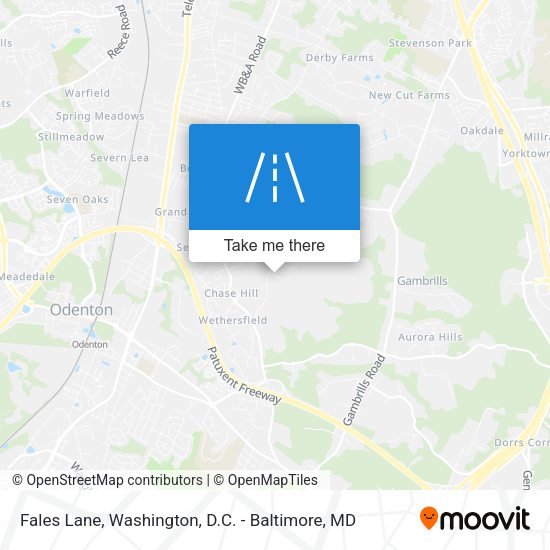 Fales Lane map