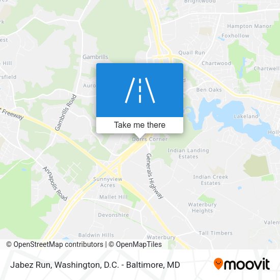 Jabez Run map
