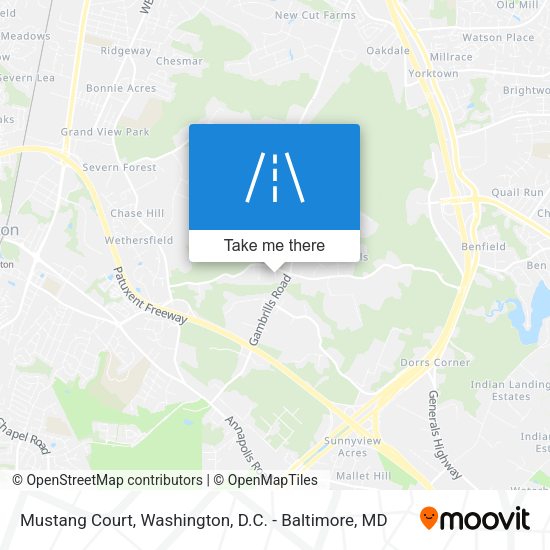 Mustang Court map