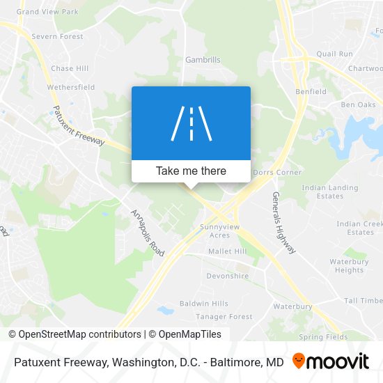 Patuxent Freeway map