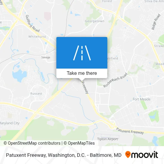 Patuxent Freeway map