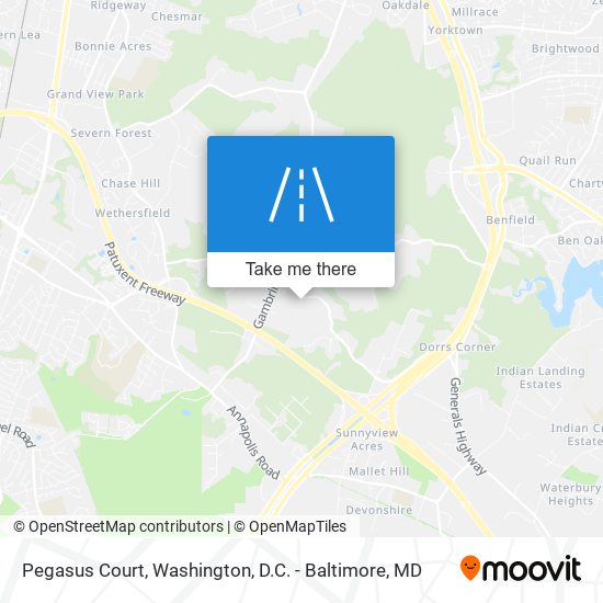 Pegasus Court map