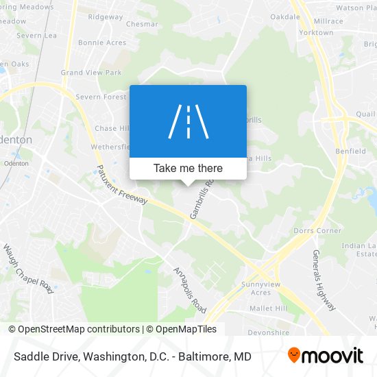 Saddle Drive map