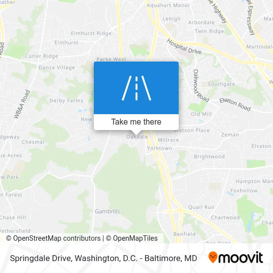 Springdale Drive map