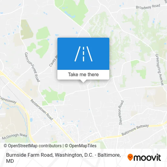 Burnside Farm Road map