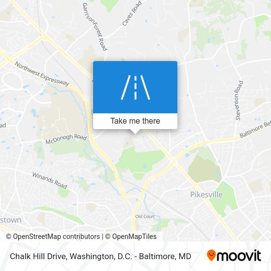 Chalk Hill Drive map