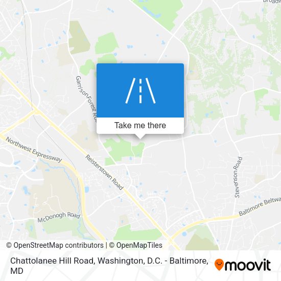 Chattolanee Hill Road map