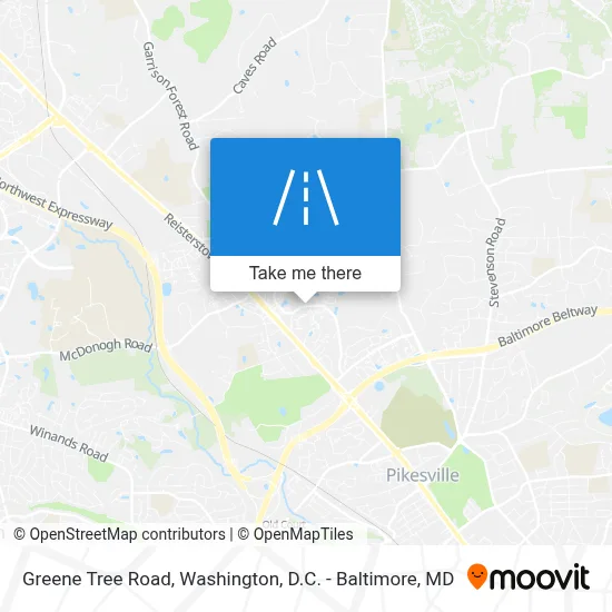 Greene Tree Road map