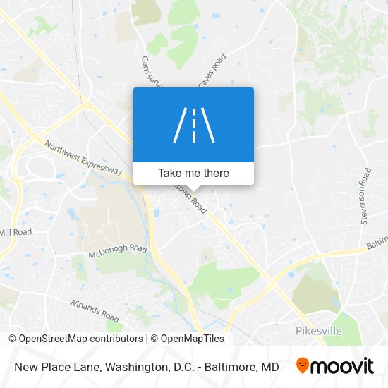 New Place Lane map