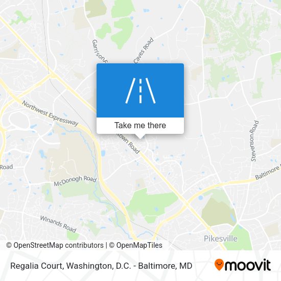 Regalia Court map