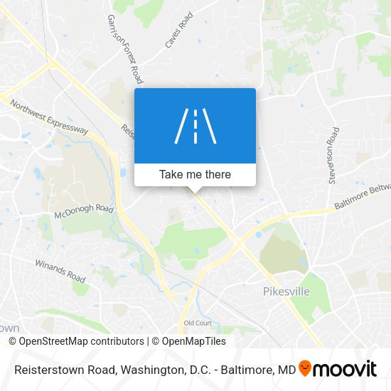Reisterstown Road map
