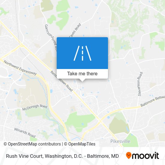 Rush Vine Court map