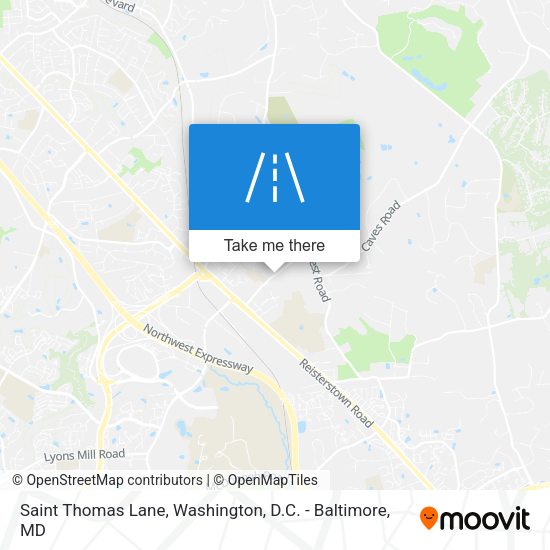 Saint Thomas Lane map