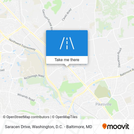 Saracen Drive map