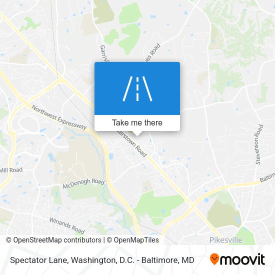 Spectator Lane map