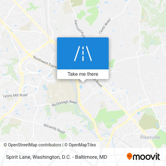 Spirit Lane map