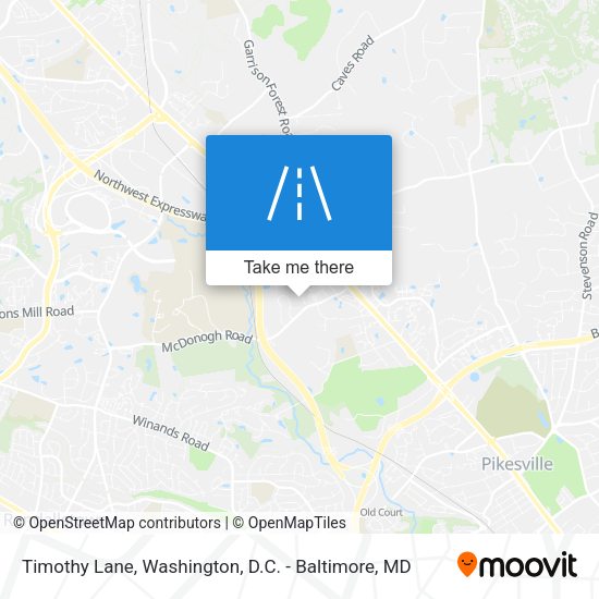 Timothy Lane map