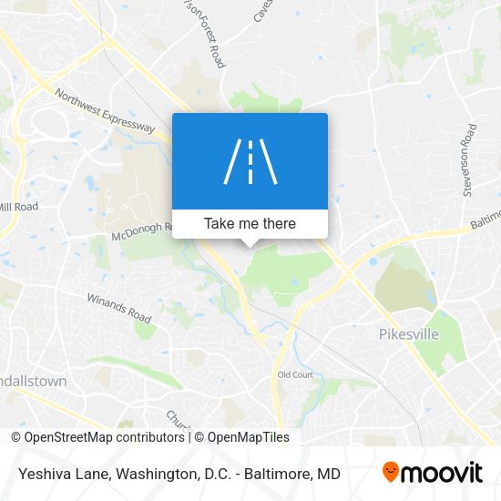 Yeshiva Lane map