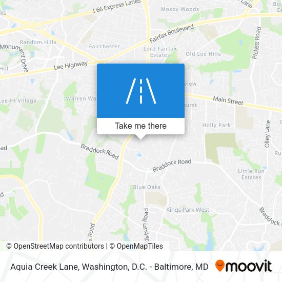 Mapa de Aquia Creek Lane