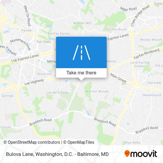 Mapa de Bulova Lane