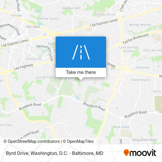Byrd Drive map