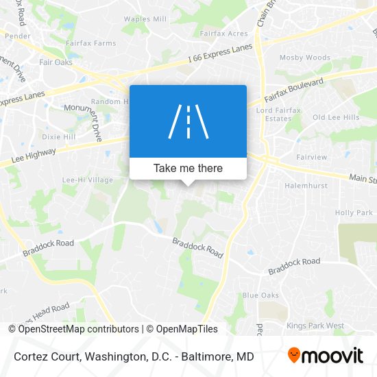Cortez Court map