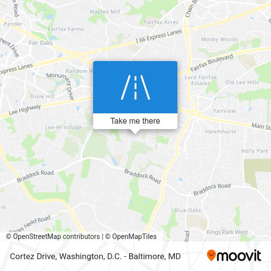 Cortez Drive map