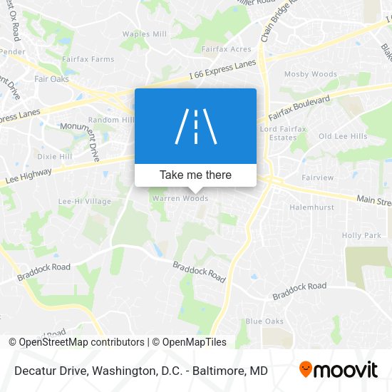 Decatur Drive map