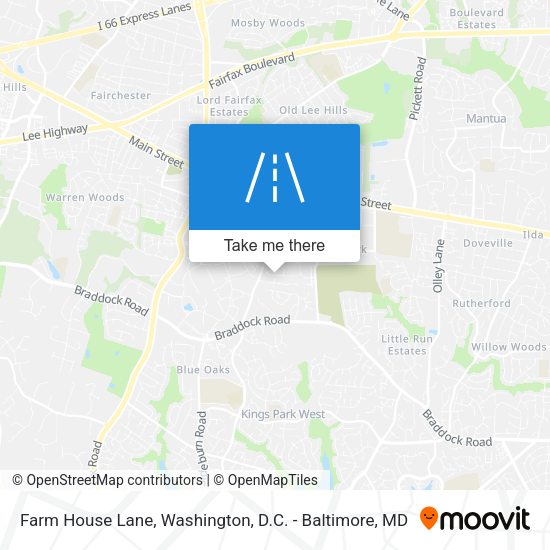 Farm House Lane map