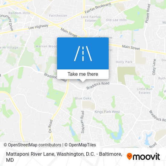 Mattaponi River Lane map